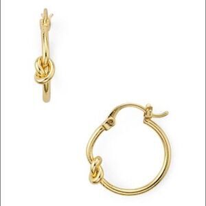 Rebecca Minkoff
Tiny Twisted Knot Hoop Earrings